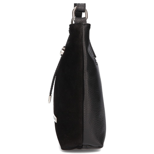 Handbag Toscanio Suede Messenger Bag A88 black