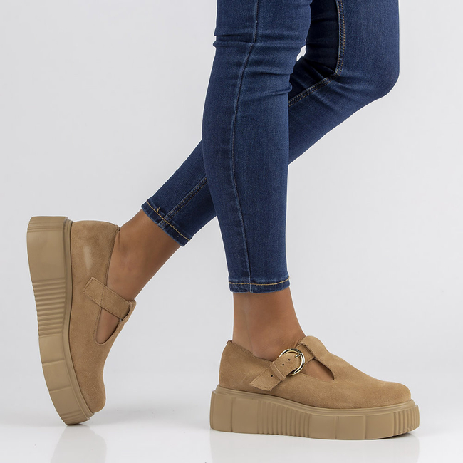 Leather shoes Filippo 20102 Camel