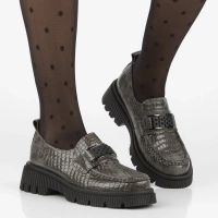 Leather shoes Filippo DP7172/25 GR grey