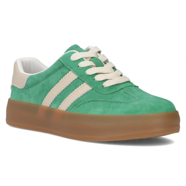Leather sneakers Filippo DP6764/25 GE green