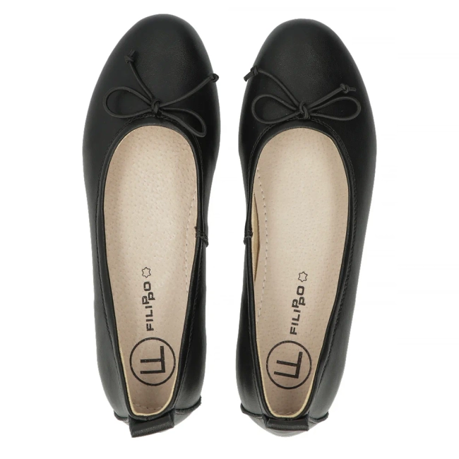 Leather shoes Filippo DP6249/24 BK black