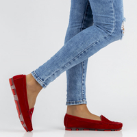 Leather loafers Filippo DP2037/22 RD red