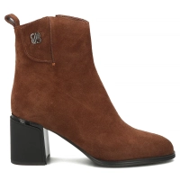 Leather ankle boots Filippo DBT8147/26 BR brown