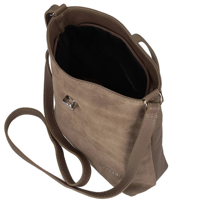 Leather handbag Toscanio A88 beige