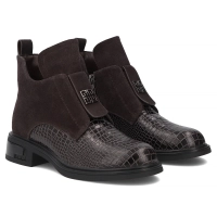Skórzane botki Filippo DBT8201/26 D BR brązowe