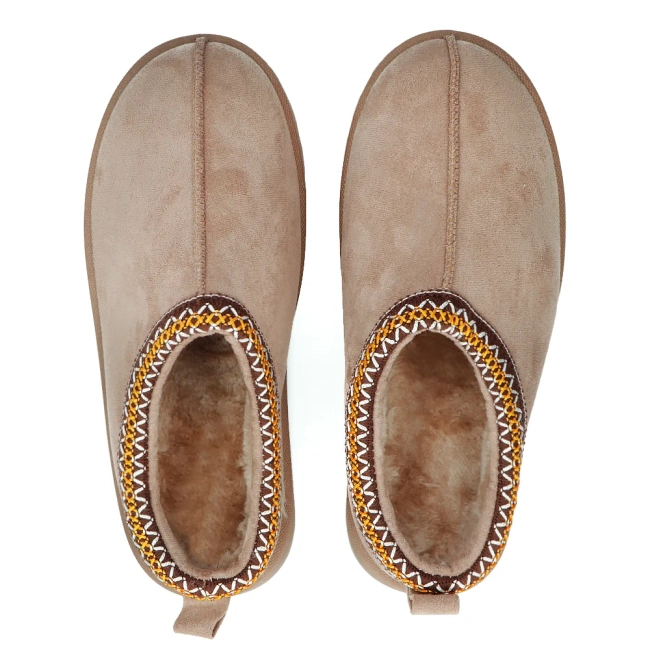 Fur slippers Filippo DK6662/24 BE beige