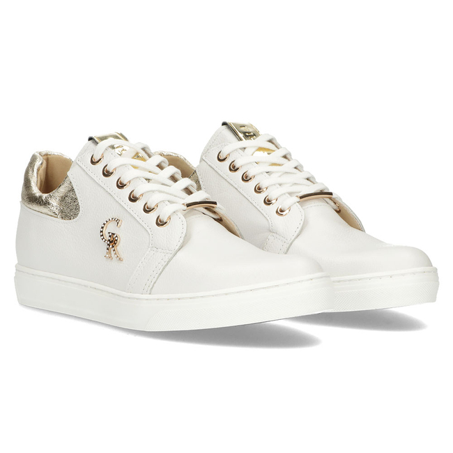 Skórzane sneakersy Filippo 128 białe