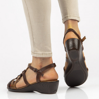 Sandals Vinceza R15-D-SD-550-BR brown