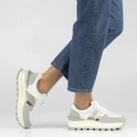 Leather sneakers Filippo DP7563/26 WH white