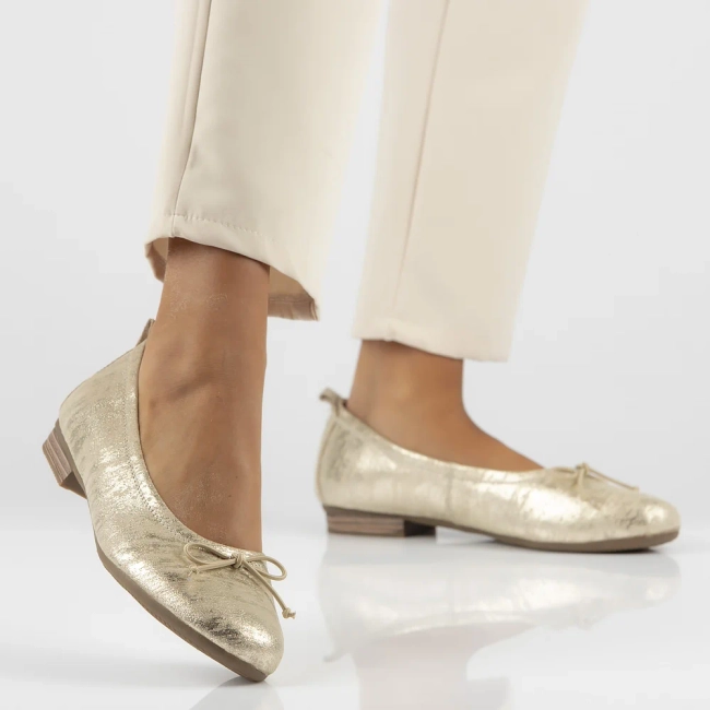 Leather shoes Filippo DP6249/24 GO gold