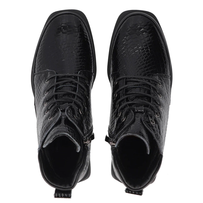 Leather ankle boots Filippo DBT7140/25 BK black