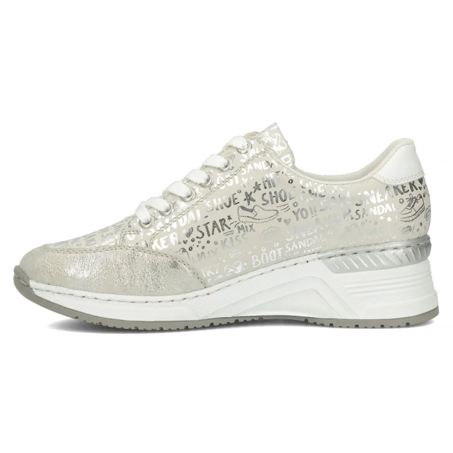 Sneakersy Rieker N4316-90 beżowe
