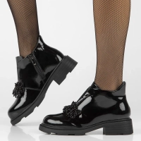 Leather ankle boots Filippo DBT6370/25 BK black