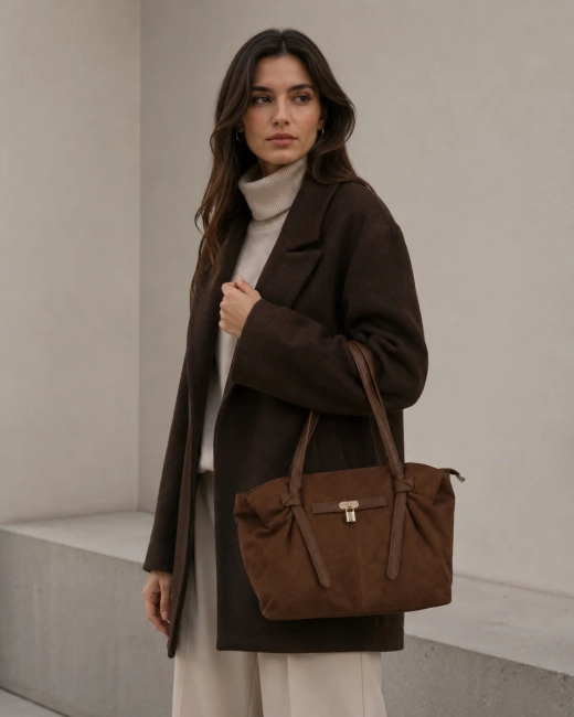 Brown handbag Lucy