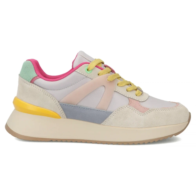 Skórzane sneakersy Filippo DP7775/26 PI YL wielokolorowe