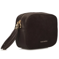 Leather handbag Toscanio G88 dark brown