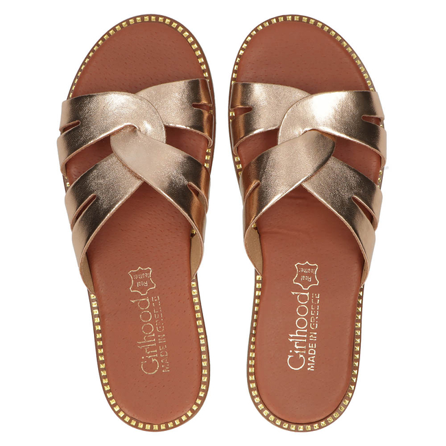 Leather Slippers Filippo LH-365 bronze