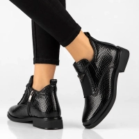 Leather ankle boots Filippo DBT6425/26 BK black