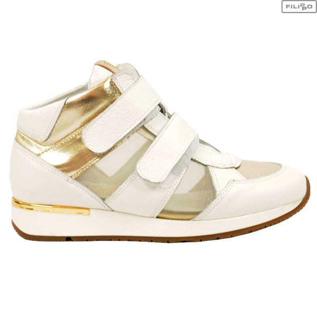 Sneakersy KARINO 1652/143 biały/złoty 8022714