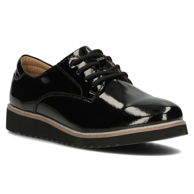 Leather shoes Filippo DP1514/23 BK black