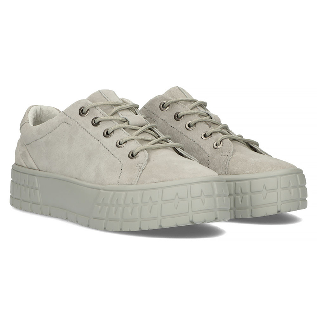 Skórzane półbuty FILIPPO DP3527/22 GR szare