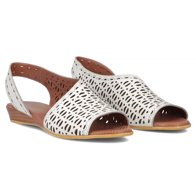 Leather sandals Artiker 56C2549 white