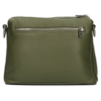 Handbag Toscanio Leather Messenger Bag E16 olive