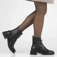 Leather ankle boots Filippo DBT6326/24 BK black