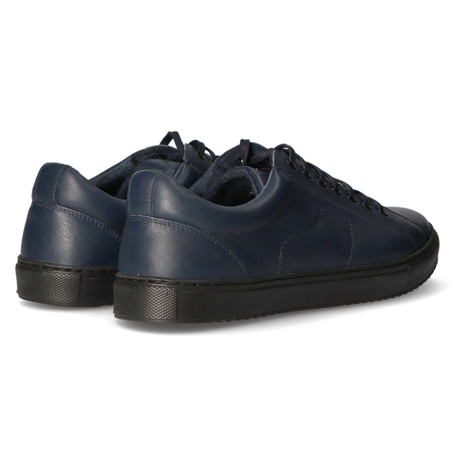 Skórzane półbuty Filippo 2019 granatowe