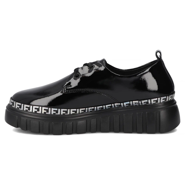 Leather sneakers Filippo DP6846/25 BK L black