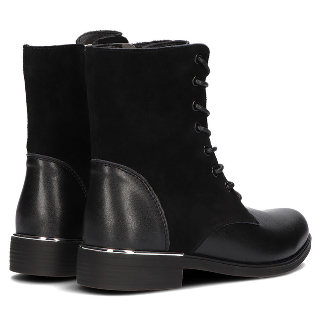 Skórzane botki Filippo DBT3229/21 BK L czarne