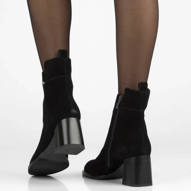 Leather ankle boots Filippo DBT7217/25 BK black