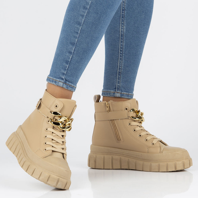 Botki typu workery Filippo V2001 khaki