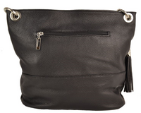 Torebka Toscanio Hobo Skórzana 1109 czarna