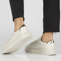 Skórzane sneakersy Filippo DP4535/23 BE beżowe