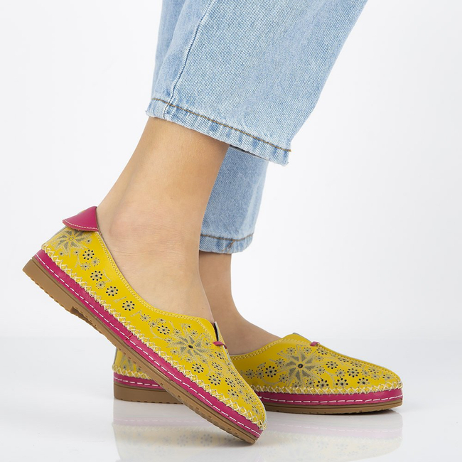 Leather shoes Filippo DP1224/20 YL Yellow