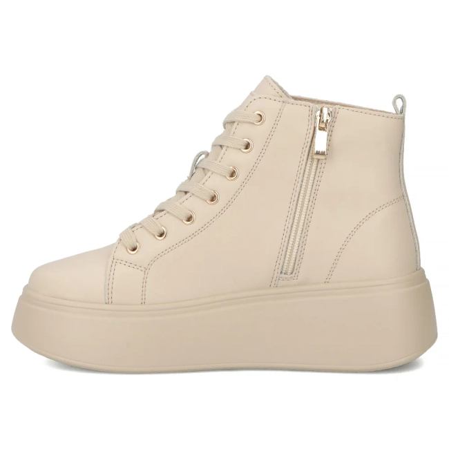 Leather ankle boots Filippo DBT6338/25 BE beige