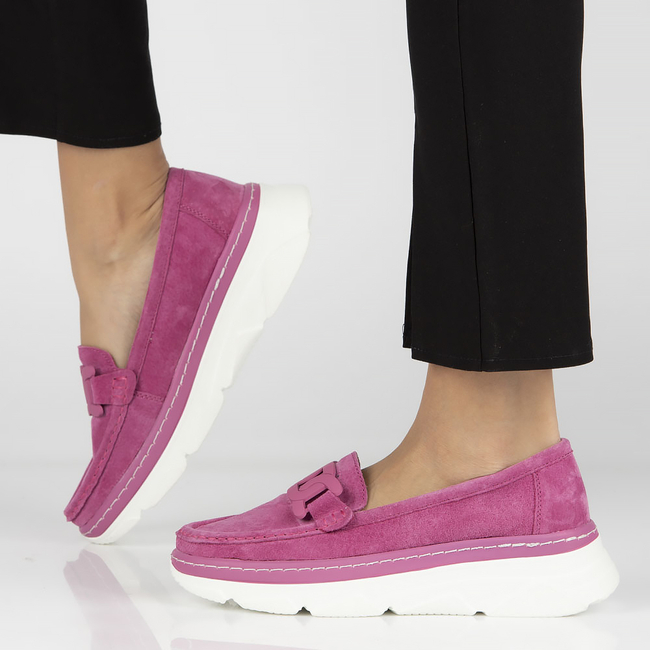 Leather shoes Filippo DP4552/23 FH pink