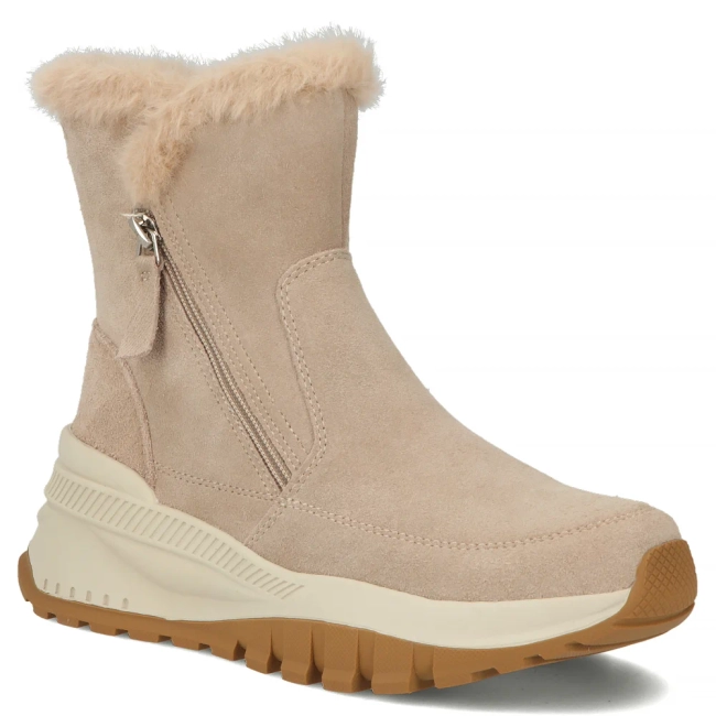 Leather ankle boots Filippo DBT7157/25 BE beige