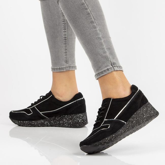 Skórzane półbuty Filippo DP943/20 Czarne