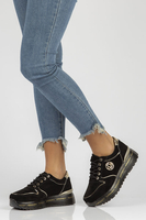 Skórzane Sneakersy Filippo DP3558/22 BK czarne