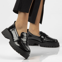 Leather shoes Filippo DP3939/22 BK black