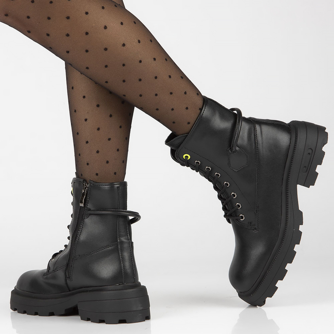 Leather boots Filippo DBT4185/22 BK black