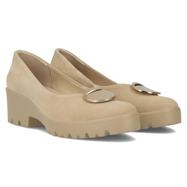Leather shoes Filippo DP4569/24 BE beige