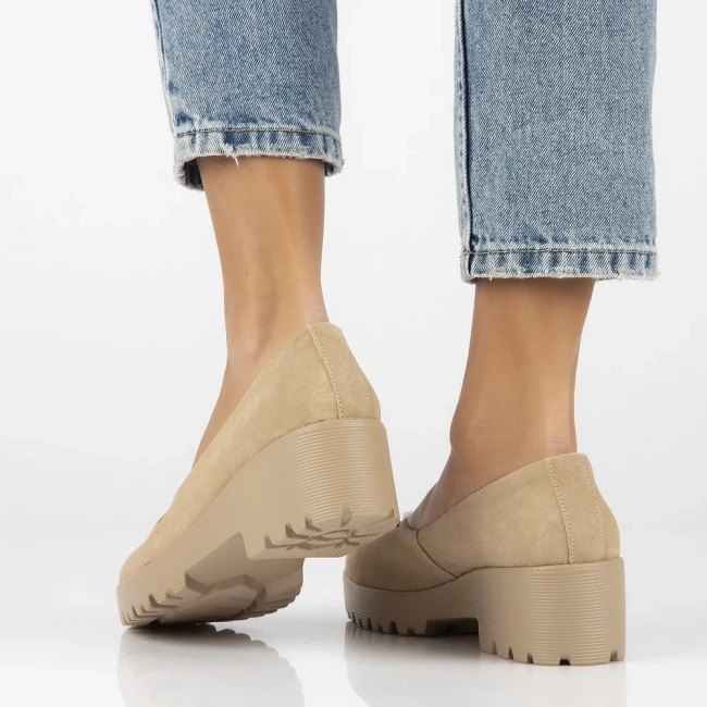 Leather shoes Filippo DP4569/24 BE beige