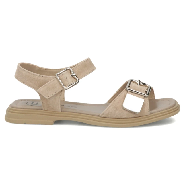 Skórzane sandały Filippo DS7748/26 TP taupe