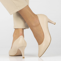Leather pumps Filippo DP4427/23 BE beige