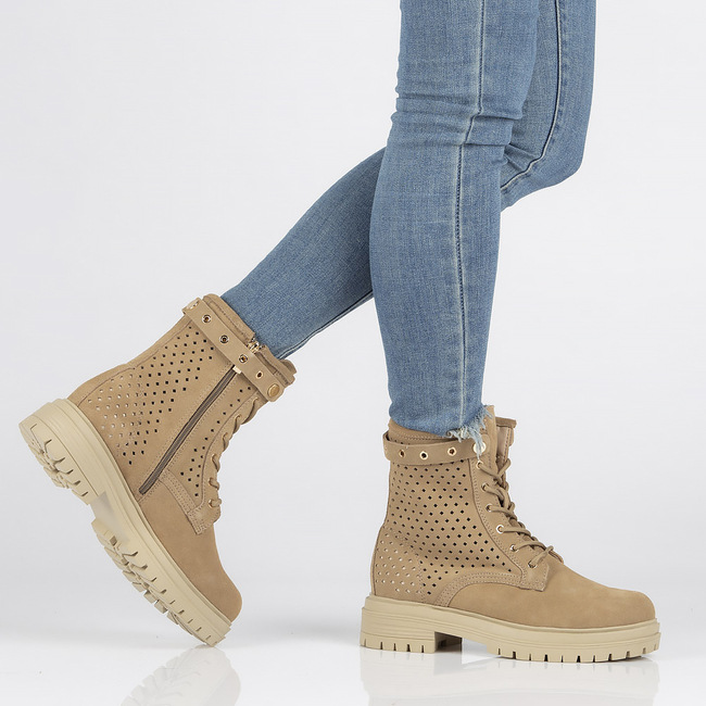 Leather Filippo boots DBT3716/22 BE beige