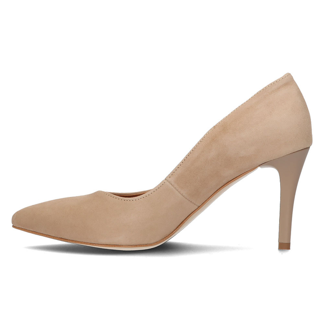 Leather pumps Filippo 2106 beige suede