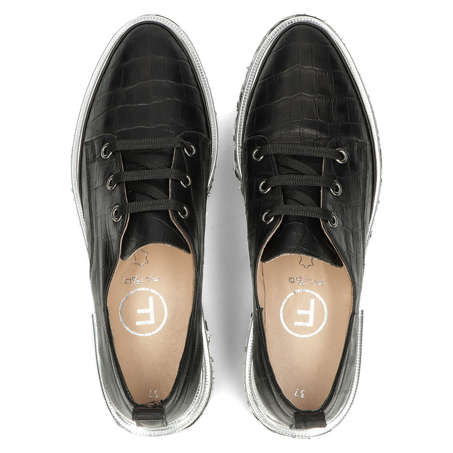 Leather shoes Filippo DP3918/22 BK black